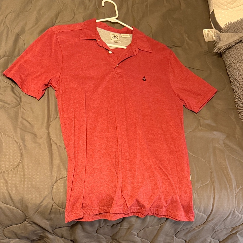 Volcom Men's Polo Shirt red